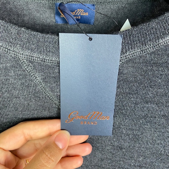 Goodman Brand Mens Long Sleeve Wool Sweater in Charcoal Heather Size XXL - Picture 7 of 9